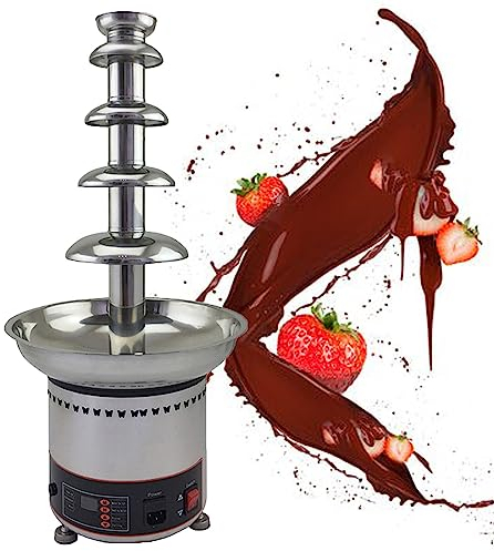LZDOYY Fuente de Fondue de Chocolate, Fuente de Chocolate de 4/5/6/7 Niveles, máquina de fusión eléctrica, Fondue de Chocolate Caliente, para Salsa Barbacoa, Rancho, Queso Nacho, licores,5floors