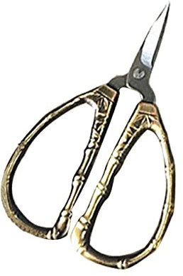 siduytin Tijeras de sastre, tijeras de coser, herramientas de corte de acero inoxidable, duraderas, prácticas, afiladas, resistentes para el hogar, costura DIY, Color Bambú