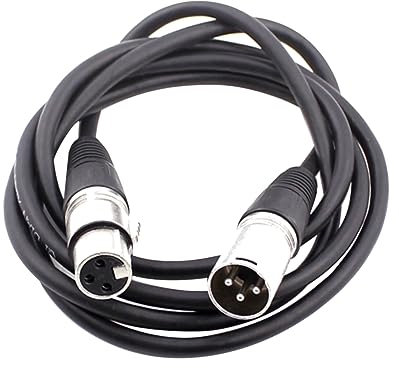 ibasenice 2stücke Xlr Kabel Für Mikrofon Und Mixer Männlich Zu Weiblich Strapazierfähiges Schwarzes Audio-kabel Für Lautsprecher Und Mischpulte
