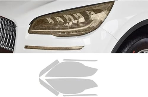 Pellicola Protettiva per Lincoln Aviator 2019-2021, Pellicola Protettiva per Adesivo in TPU Trasparente Nero fumé (Golden Point)