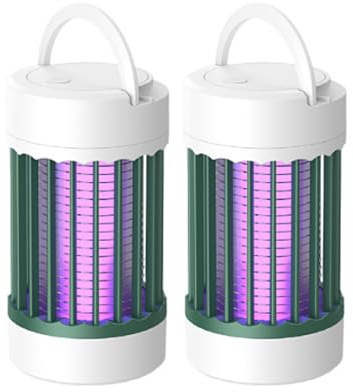 Électrique anti - moustique, lampe anti - moustique, petit et portable, sécurité à la maison - Vert. (2 pièce)