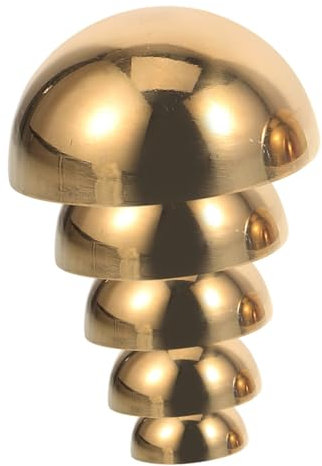 FUNOMOCYA 5stücke Teiliges Edelstahl Halbhohl Polierte Spiegelhalbkugeln Mit Titanbeschichtung Wetterfeste Metallhalbkugeln Für Innen Außenbereich Moderne Reflektierende Deko
