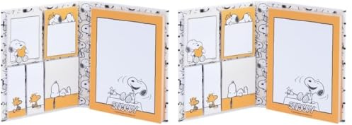 Grupo Erik Notizblock Block Buch Peanuts Snoopy Notizzettel Block für To Do Liste Einkaufszettel oder Einkaufsliste - Offizieller Snoopy Fanartikel (Packung mit 2)