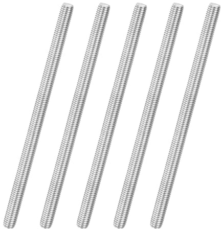 M METERXITY 5 Barras Roscadas Completas M8x150mm Acero Inoxidable 304 Roscado A La Derecha Para Pernos De Anclaje Abrazaderas Y Pernos En U Para Muebles Tornillo Roscado Métrico