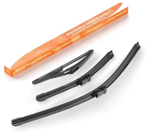 GEARMONSTER Scheibenwischer Set für Ford Fiesta MK7 2008-2016 Vorne Hinten