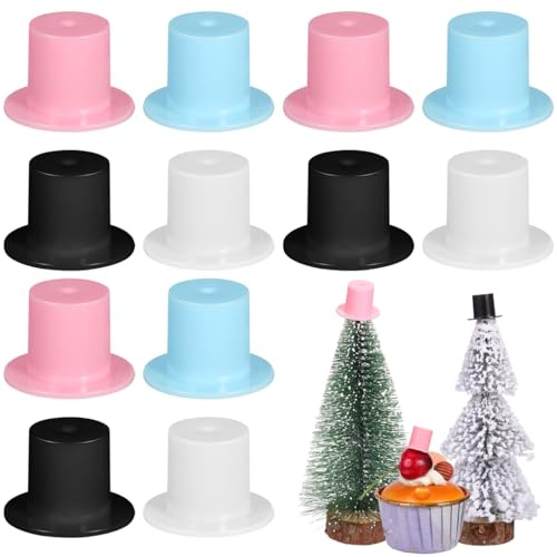 HEALEEP 100 Stück Mini Clown Hut Bunte Kunststoff Hüte für Diy Weihnachtsdekoration Bastelprojekte Schule für Partys und Kreative Bastelideen