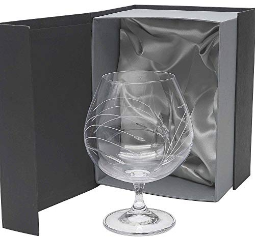 Gala&K | Set de 1 copa de cristal para coñac o brandy | Tallada a mano | Colección GASTRO.