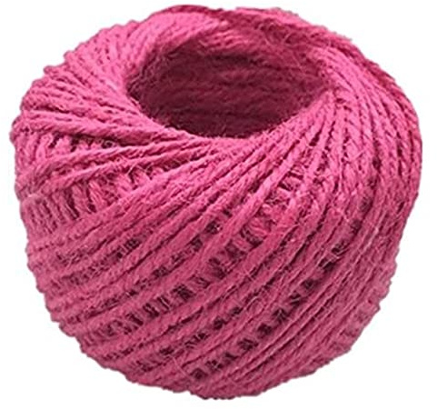 Spago per giardini, corde e funi, Corda di iuta naturale in juta, corda di canapa 2 mm x 50 m(12)