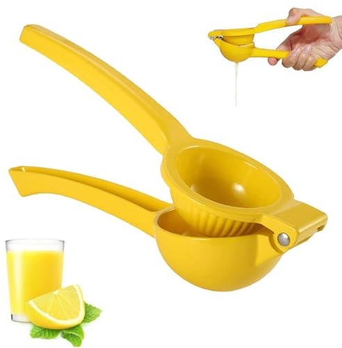 Squeezers, Kitchen Lemon Squeezer 2-In-1 Manual Juice Squeezer Compact and Portable for Kitchen, Bar, or Travel Use, for Lime, Orange Ideal for Lemonade, Cocktails, Lemon