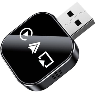 Adattatore Wireless per Auto - Convertitore Plug And Play,Adattatore per Mirroring dello Schermo | Per Spostamenti Quotidiani Viaggi Lunghi Guida Urbana Navigazione Autostradale Streaming Musicale