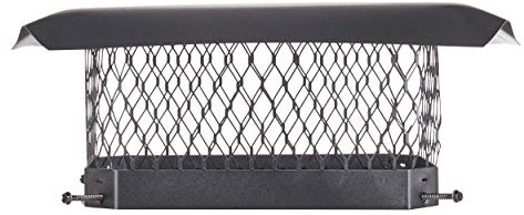 Shelter 9x 13 Single Flue Bolt-On Chimney Cap, Fully Assembled, Galvanized Steel