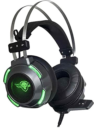 Spirit Of Gamer - ELITE-H30 - Casque Gaming PS4 PC SWITCH XBOX ONE / Prise Jack 2 x 3,5 mm/Son Stereo 2.0 avec HP 50 mm aimants néodyme - Ultra Light Conception - LEDs Verts