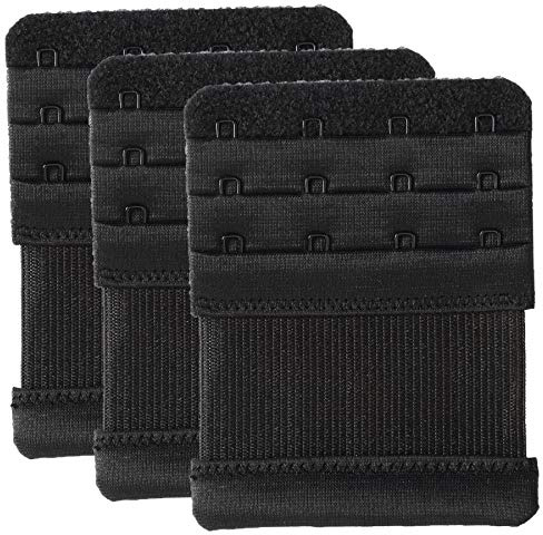 Magicmode Bra Extender 4 Hook Elastic Stretchy Bra Extensions Strap Comfortable 3pcs