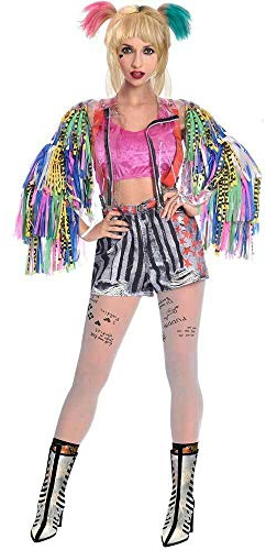 (PKT) (9906739) Ladies Birds Of Prey BOP Warner Bros Harley Quinn Fancy Dress Costume (Medium)