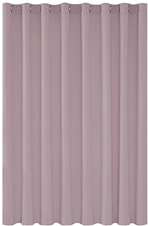 Deconovo Verdunklungsgardine Ösen Blickdicht Vorhang Verdunkelungsvorhang Kinderzimmer Mädchen Dicke Thermovorhang Kälteschutz Thermogardine Hitzeschutz, 214x254 cm(HöhexBreite), Hellpink, 1 Stück