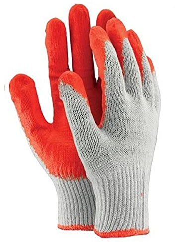 Need Sleep (9/L, Rot) Arbeitshandschuhe (10 paar) Schutzhandschuhe Gartenhandschuhe Work Gloves EN420 Werkstatt Handschuhe Stoffhandschuhe Maler Mechaniker Arbeit | Herren Damen | Größe 9