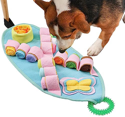 Jildouf Schnüffelmatte für Hunde, rutschfeste Hundematte, Nasenverstopfung, Gehirnstimulation, Spielzeug, Trainingsmatte für Haustiere, Nase, Arbeit, Fütterung