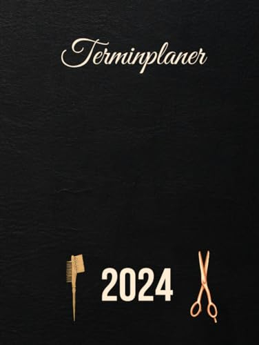 Terminplaner 2024: Friseur kalender 2024 1 woche 2 seiten 15min gebundenes | Tagesplaner Januar bis Dezember 2024 | Terminkalender mit Uhrzeiten 7 bis 21h Tag | 1 Woche auf 2 Seiten mit Zeit |