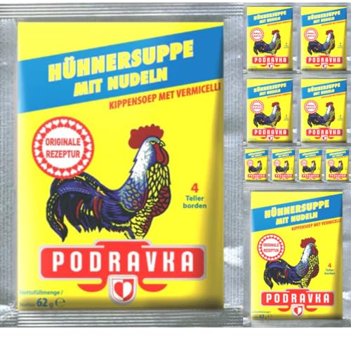Podravka Hühnersuppe mit Nudeln 62 Gramm x 10 Beutel