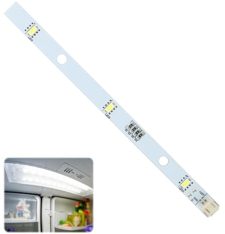 Bande de Barre Lumineuse LED pour Réfrigérateurs RONGSHENG/HISENSE Remplacement D'ampoule LED E349766 MDDZ-162A 1629348 DC12V 2W Compatible avec Kenwood KIFF5017 KIFF5020 KIFF7017 KIFF7020