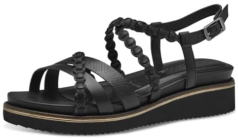 Tamaris sandalett dam bekväm, svart, 40 EU