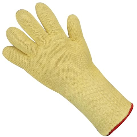BrightGlow Gants résistants à la chaleur Gants en aramide jusqu'à 500 °C Protège le poignet Tissu Fil d'aramide Gants résistants à la chaleur Gants de protection thermique Gants de travail