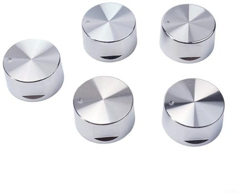 CNANRNANC 5 PZ 6mm Stufa a Gas Bottoni Manopola Interruttore Forno In Lega Di Zinco Rotondo Pulsante Gas Piano Cottura Maniglia Accessori Da Cucina