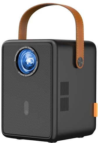 【Elektrischer Fokus】 Beamer 5G WiFi Bluetooth FunFlix G1 Mini Beamer 1080P Full HD Video Beamer 300-Zoll Intelligenter Zoom Kompatibel mit Smartphone/Laptop