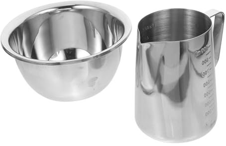 MAGICLULU Stainless Steel Candle Melting Bowl Practical Melt Pan for Wax Heating Tool for Candle Making Projects