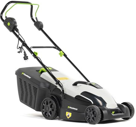 Murray Tosaerba Elettrico 2-in-1 LE380E – Potente 1600W/38cm con Cesto da 45L per Superfici fino a 500m² – Manico Ergonomico e Sistema di Protezione da Sovraccarico