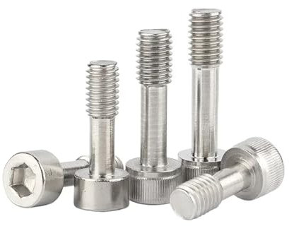 Genérico Tornillos cautivos de cabeza hueca hexagonal de acero inoxidable 304 A2, M2M2.5M3M4M5M6M8, pernos antiaflojamiento de cabeza cilíndrica de media rosca(Knurled,M6x14mm-10pcs)