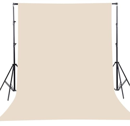 STCREE Beige Bildschirm Hintergrund 1,5 m x 2,1 m (1,5 m x 2,1 m) für Live Studio Zoom Sessions Live Gaming und Partys Hintergrund Produkt Fotografie Requisiten KLSST007