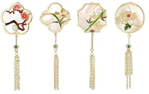 Prugna, Orchidea e crisantemo Spilla Nappe Palazzo Corsage Design senice Pin