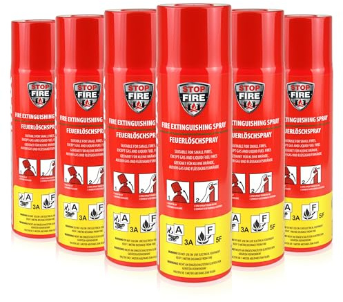 Höfer Chemie 6 x 500 g spray estintore per incendi di classe A & F