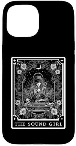 The Sound Girl Carte de Tarot Ingénieur du Son Coque pour iPhone 15