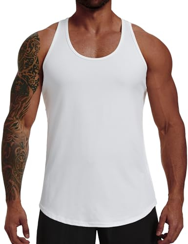 Wayleb Camiseta Tirantes Hombre Gimnasio Running Fitness Chaleco Sin Mangas Secado Rápido Entrenamiento Deportivo S-3XL