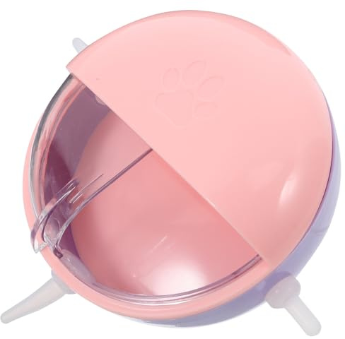 ibasenice Distributeur de Lait pour Chiots et Chatons Gamelle à Lait Rose en ABS Réutilisable Station D’Allaitement Multiple pour Animaux -Nés Gamelle pour Chiot et Chaton Adaptée à