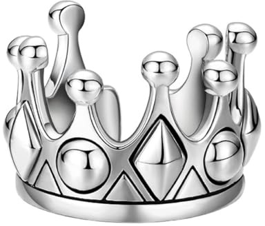 S925 Sterling Silber Kronenring für Männer und Frauen, offener verstellbarer modischer Kronenring