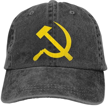 Gorra de béisbol de Color sólido Ajustable, Martillo y Hoz, algodón Lavado Comunismo Marxismo, Socialismo, Gorra Deportiva CCCP