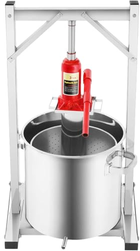 Obstpresse Edelstahl Apfelwein Presse mit Hydraulikheber Ideal für Heim Weingüter und Restaurants