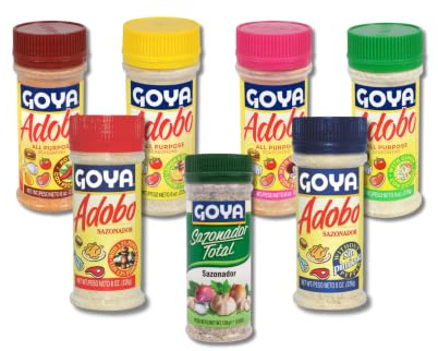 Colección de Sazonadores - Adobo y Sazonador Total - Pack de 7 Variedades (Pimienta, Comino, Azafrán, Limón, Picante y Más) - Kit de Especias 6 x 226g y 1 x 156g - NEXU