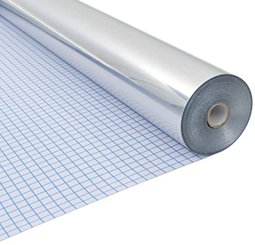 Kaloriko Film miroir autocollant pour fenêtre - 0,9 x 20 m - Film en verre dépoli PET avec effet miroir - Pour bureau, salle de bain, chambre à coucher, protection UV contre l'éblouissement et la