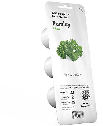 Click & Grow, Recambio Cápsulas de Cultivo de Perejil Rizado, Kit de 3 Cápsulas