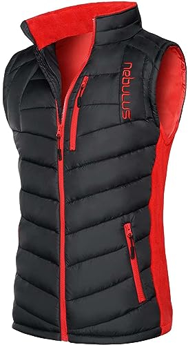 Nebulus Weste Revival Herren (Model: P4738 - Herren, schwarz - rot; Größe: M) FBA