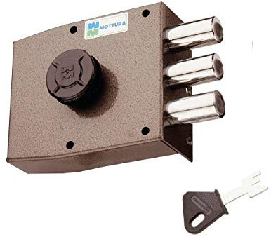 Art. 30401SX SERRATURA A POMPA Applicare laterale Cilindro antistrappo E - 63 - Mano - SX