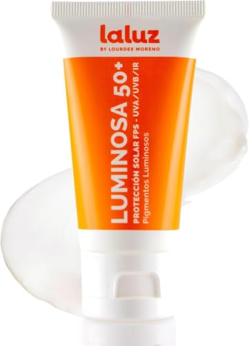 Lourdes Moreno | Crema Solar Facial 50 Luminosa | Protector Solar 50 Spf Para Todo Tipo De Pieles | Crema Protectora Solar 50 Facial Antimanchas | Absorción Rápida Sin Efecto Graso - 50 ml