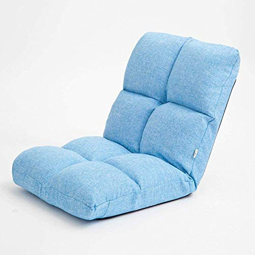 Sun Lounger Garden Chairs Patio Reclining Chairs Folding Chair - Deck Chairs Tatami Sofa Bed Small Folding Sofa Bed Backrest for Computer Floor Sofa Sun Lounger Chair (Color, Blue),Blue