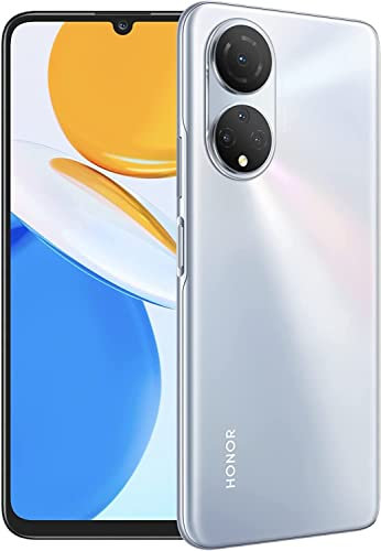 HONOR X7 4G Smartphone 4GB 128GB, 6.74 FullView Display, 48MP Quad Caméra, 5000 mAh Battery, 22.5W Supercharge, Qualcomm Snapdragon 680, mémoire Extensible, Android 11, NFC, Double SIM, Argent