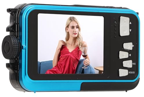 Septpenta Fotocamera Digitale, Fotocamera Digitale Wifi Antiurto Antipolvere Impermeabile, Fotocamera Subacquea 1080P 30MP 16X 10FT, Piccola Fotocamera Digitale Compatta per Adolescenti, Studenti