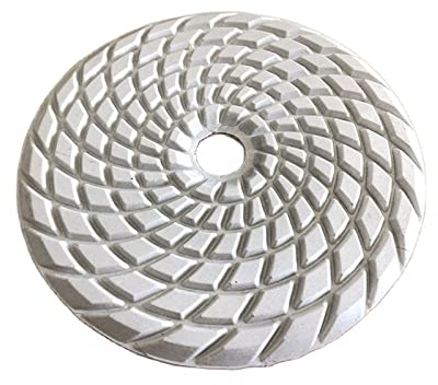 Aqxyxsw Nass-Polierpad 125 mm Diamant-Spiralmuster-Schleifscheibe for Reinigen und Schleifen von Granit, Stein, Beton, Marmor, 12 Stück fangzi (Size : 1500, Color : 12 PCS_5 INCHES)